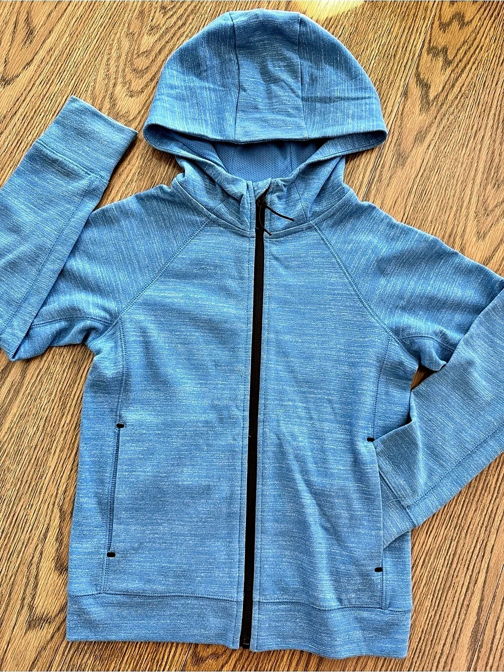 all in motion full-zip hoodie jacket Blue Full-Zip Hoodie Size Medium 8 Like New